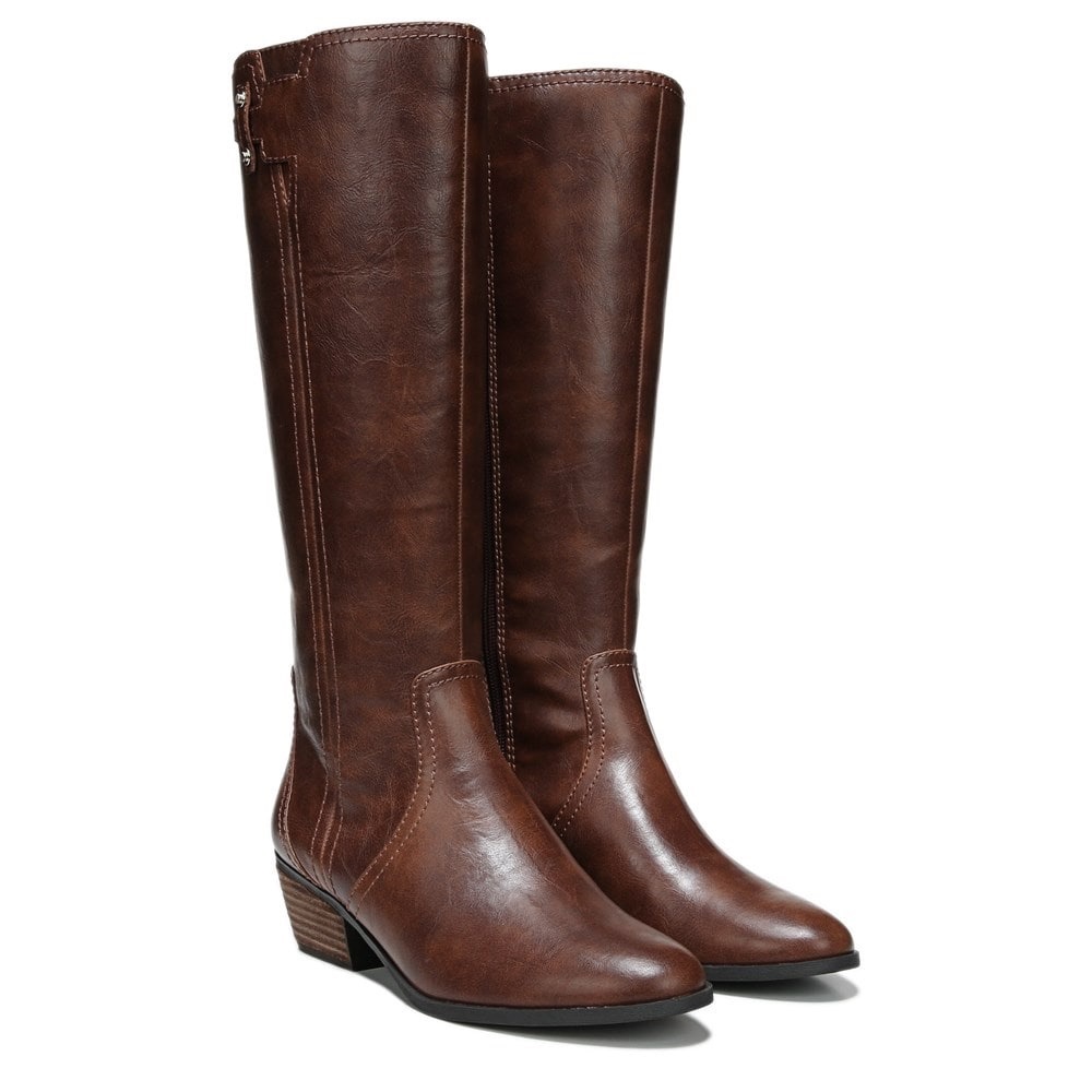 Dr. Scholl’s Brown Leather Knee-High Boots